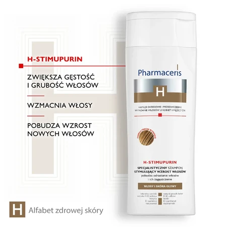 Pharmaceris H Stimupurin șampon specializat pentru stimularea creșterii părului, 250 ml, Dr Irena Eris