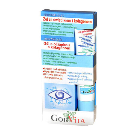GorVita, Gel de ochi cu spumă de colagen și colagen, 20 ml