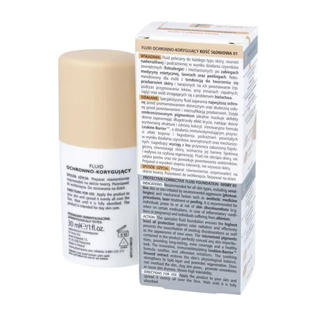 Pharmaceris F Sun-Correction Fluid, 01 Ivory, SPF 50+, 30 ml