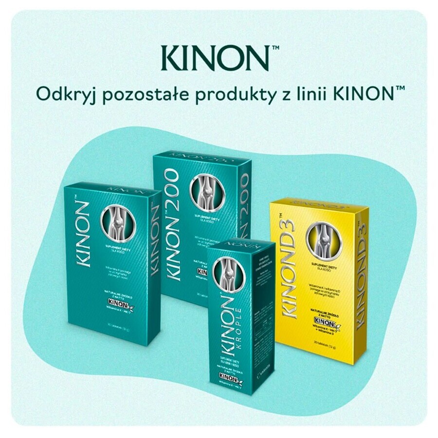 Kinon, vitamin K2-MK7 from natto 75 μg, 30 tablets