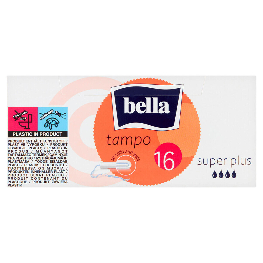 Bella Tampo, easy twist hygiënische tampons, Super Plus, 16 stuks