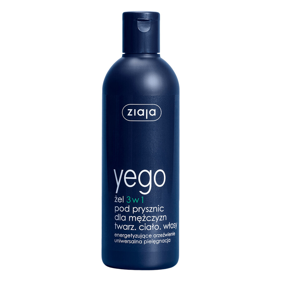 Ziaja Yego, 3-in-1-Duschgel für Männer, 300 ml