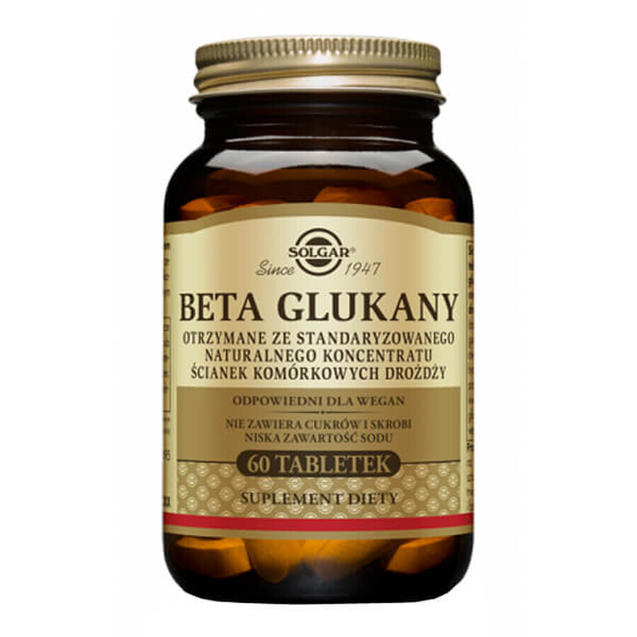 Solgar Beta Glucani, 60 comprimate