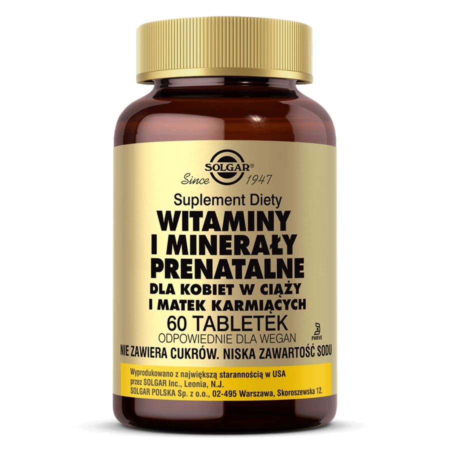 Solgar Prenatal Vitamine und Mineralstoffe, 60 Tabletten