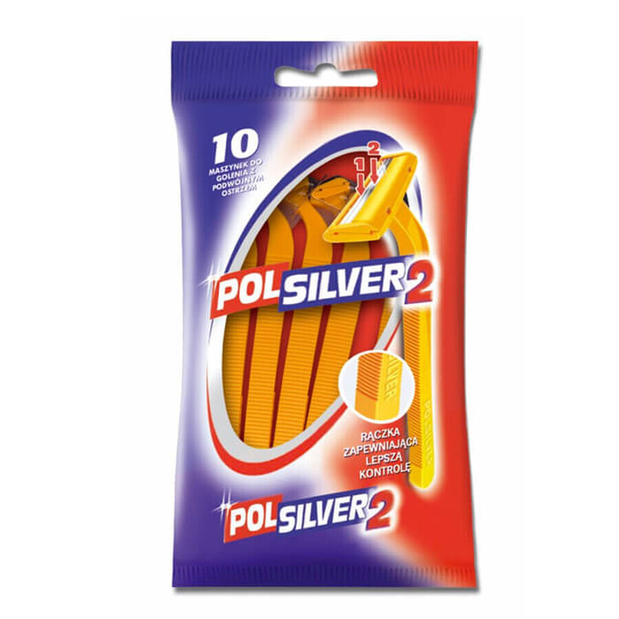 Polsilver 2 Rasierklingen, 10 Stück