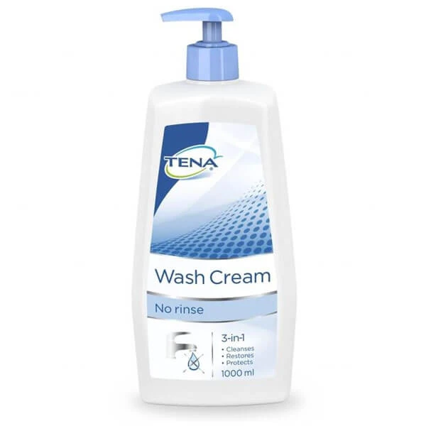 Sanfte Reinigungsemulsion Tena, pH-hautneutrale Waschcreme, 1000ml