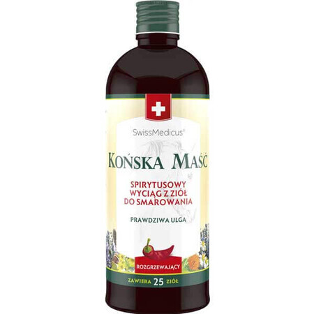 SwissMedicus Horse Ointment, extract spirtoase de plante pentru lubrifiere, încălzire, 400 ml