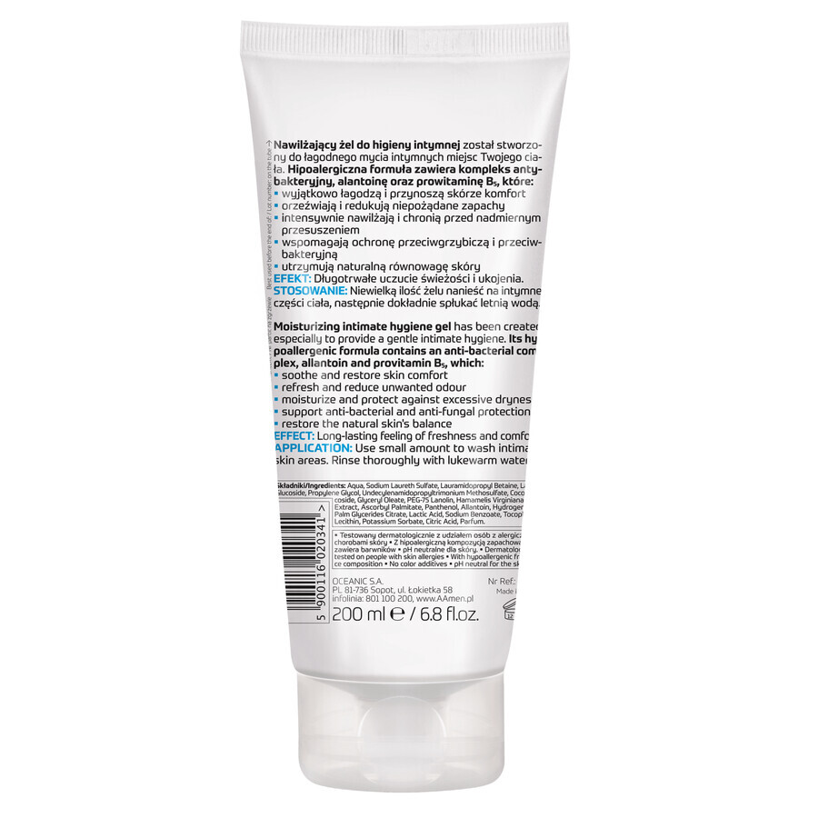 AA Men Sensitive, gel hidratante para la higiene íntima, 200 ml