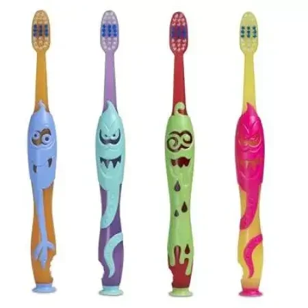 Kinderzahnhygiene-Set: Weiche Borsten, Monstersdesign, Schonende Reinigung, Ergonomischer Griff, 2-6 Jahre