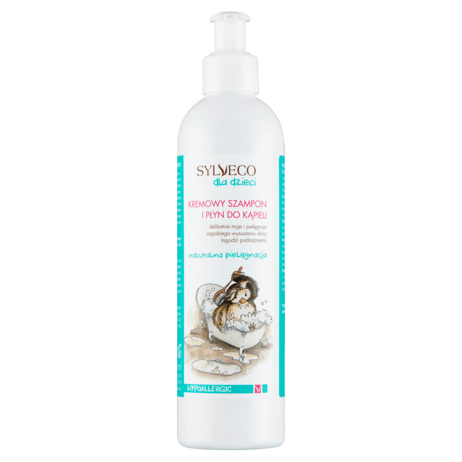 Sylveco pour enfant, shampoing crémeux et liquide de bain, dès la naissance, 300 ml