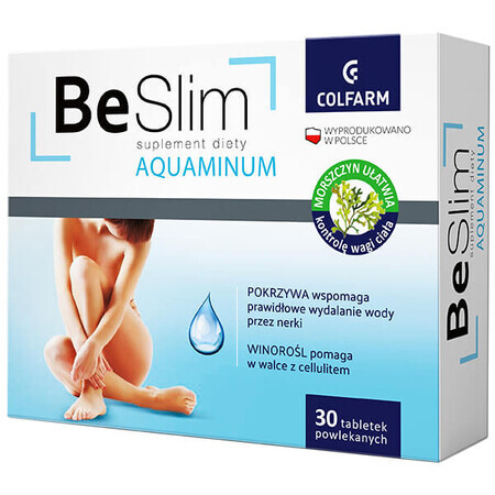 Be Slim Aquaminum, 30 comprimate