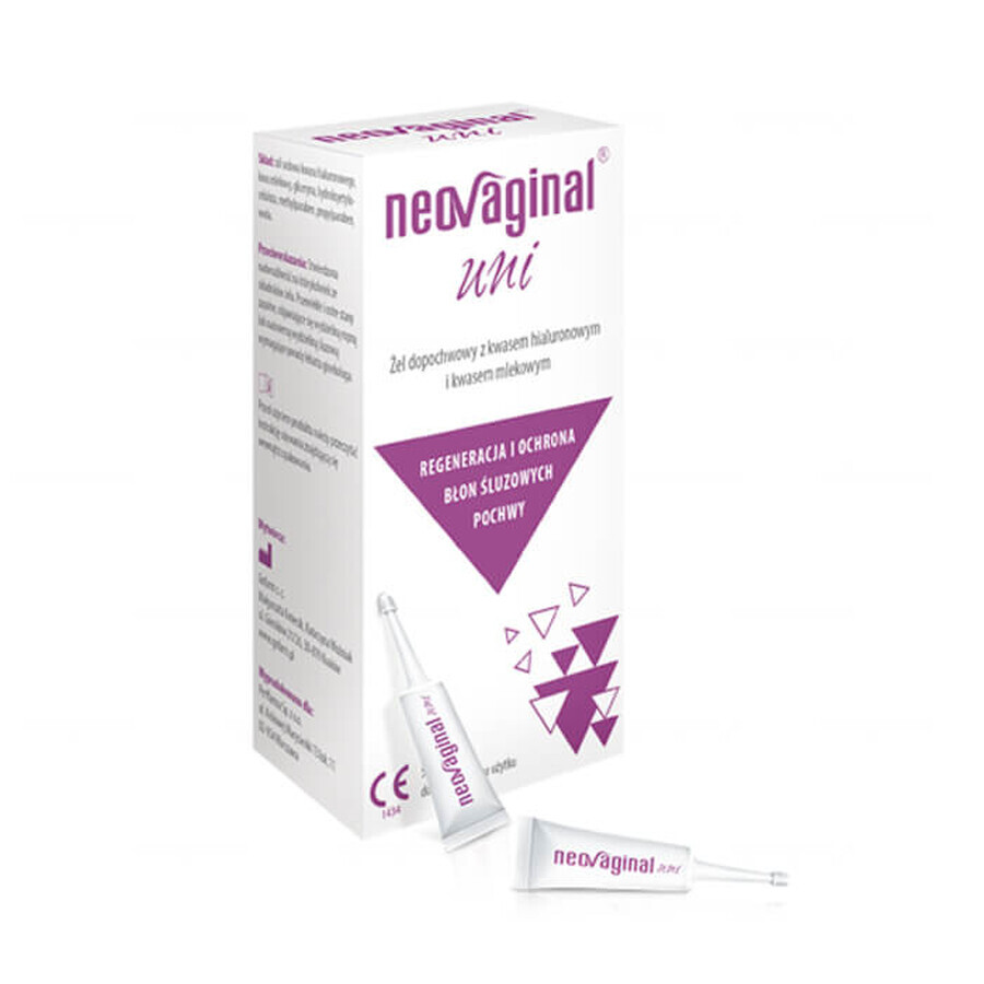 NeoVaginal Uni, vaginal gel with hyaluronic acid and lactic acid, 5 ml x 5 applicators