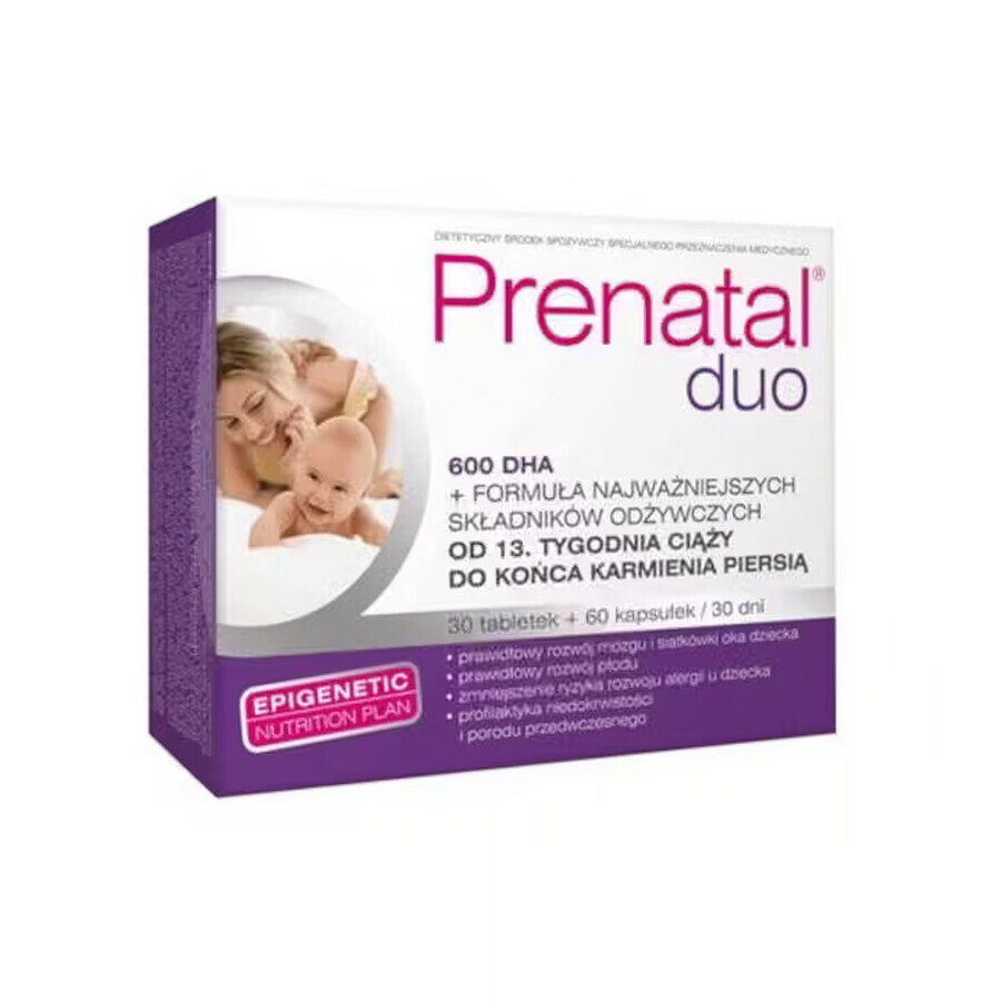 Prenatal Duo, 30 Hartkapseln + 60 Gelkapseln