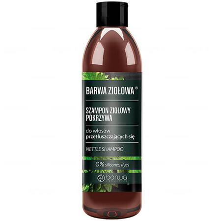 Barwa Brennnessel Shampoo - Pflegendes Haarshampoo 250ml - Mit stärkendem Brennnessel-Extrakt für Glanz  amp; geschmeidiges Haar - Frei von Schadstoffen.