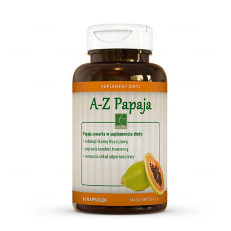 A-Z Papaya, 60 cápsulas