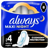 Immer, Klassische Nacht, Damenbinden mit Flügeln, 8 Stück