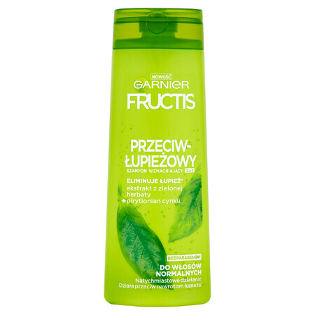 Garnier Fructis, schuppenverhinderndes, stärkendes Shampoo 2in1 für normales Haar, 400 ml
