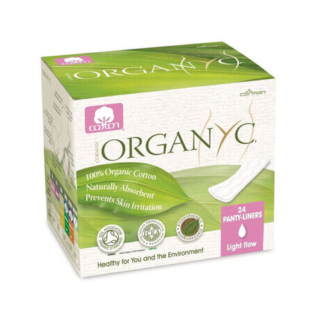 Organyc sanitary pads, ultra thin, 24 pcs.