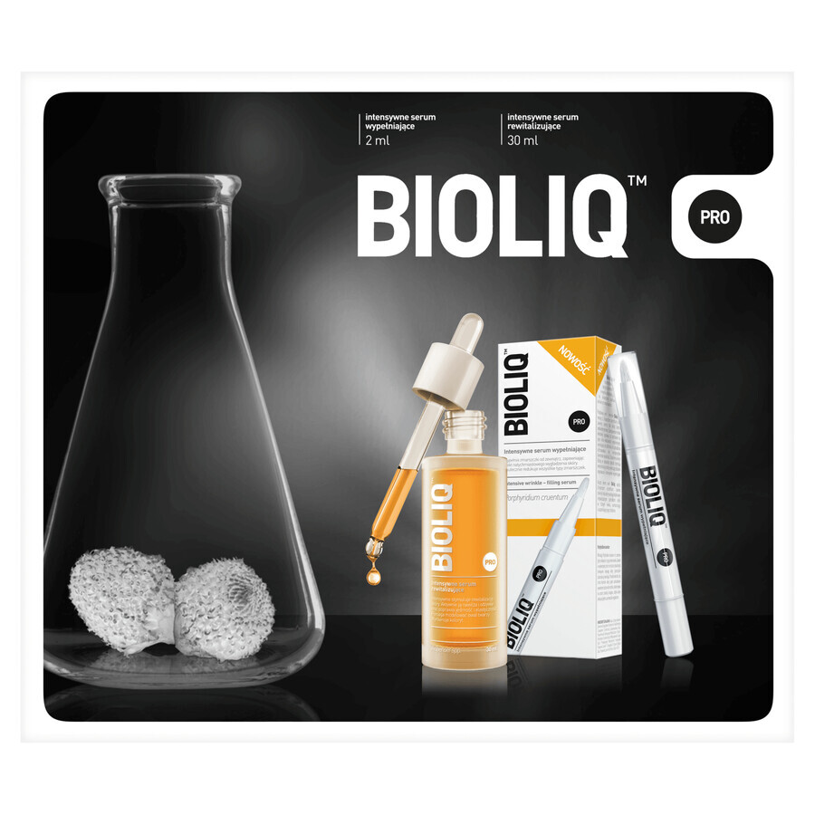 Coffret Bioliq Pro, sérum revitalisant intensif, 30 ml + sérum comblant intensif, 2 ml