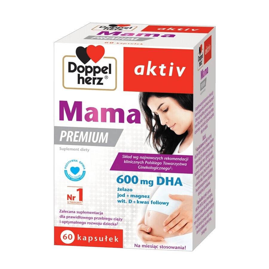 Doppelherz Aktiv Mama Premium Nahrungsergänzung 60 Kapseln