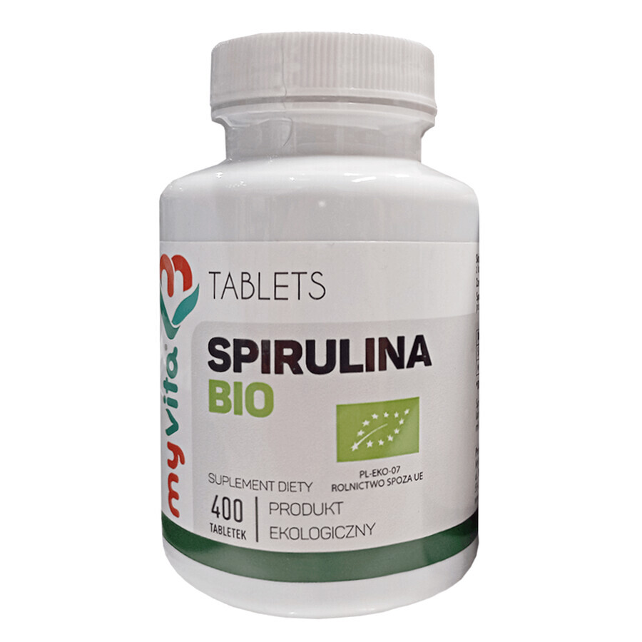 Premium Spirulina Tabletten - 400 Stück - Veganes Kraftpaket mit reichhaltigen Nährstoffen, Vitaminen  amp; Proteinen - Ideales Nahrungsergänzungsmittel