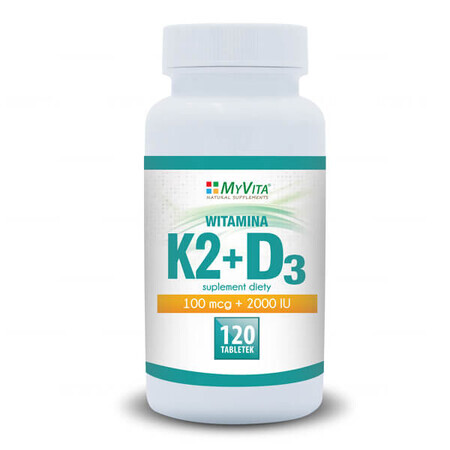 Knochengesundheits- und Immunsystemstärkungskomplex: Vitamin K2 und D3 Tabletten.