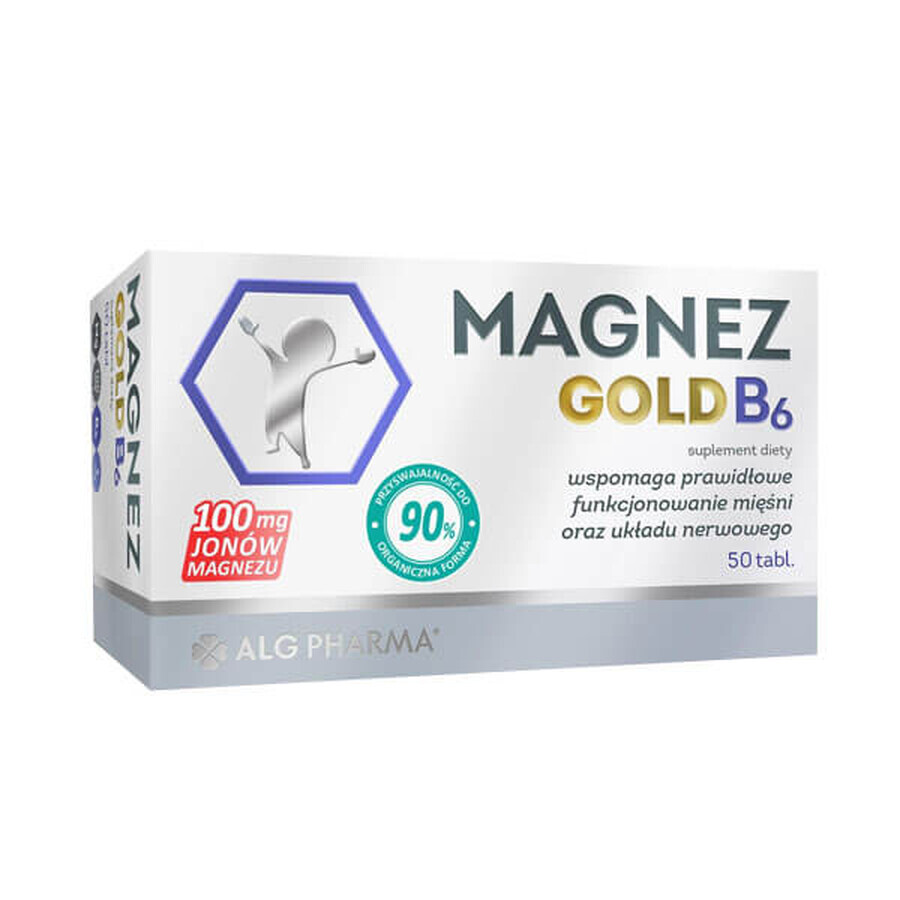 Magnez Gold B6 50 Tabletten