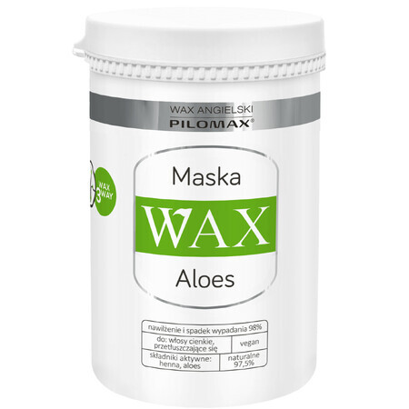 Wax English Pilomax, Natur Classic Aloe Vera Maske, feines Haar, 480 ml - Langfristig!