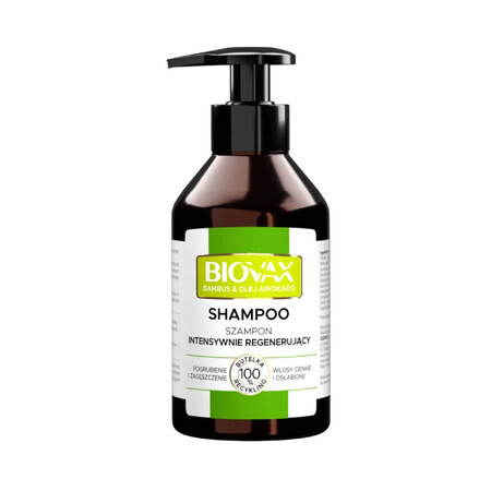 Biovax, Șampon regenerator intensiv, bambus și ulei de avocado, 200 ml