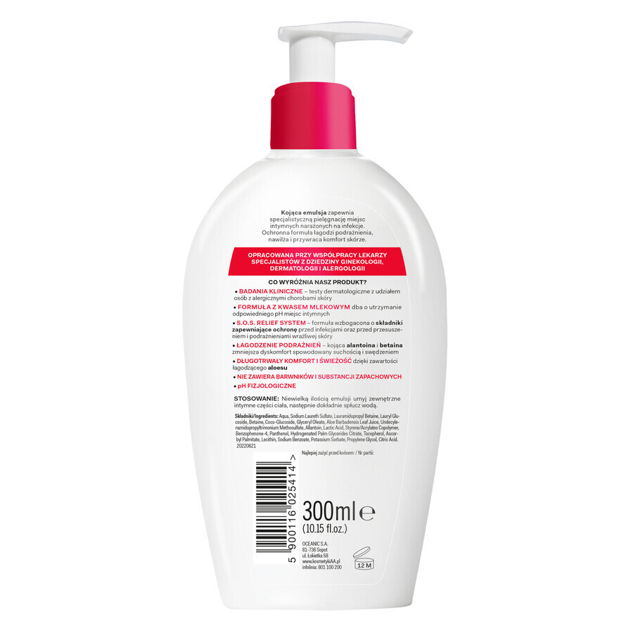 AA Intymna Help+, emulsión para la higiene íntima, 300 ml