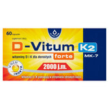 D-Vitum Forte 2000 UI. K2 MK-7, 60 cápsulas