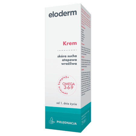 Eloderm, crema hidratante, a partir del día 1, 75 ml