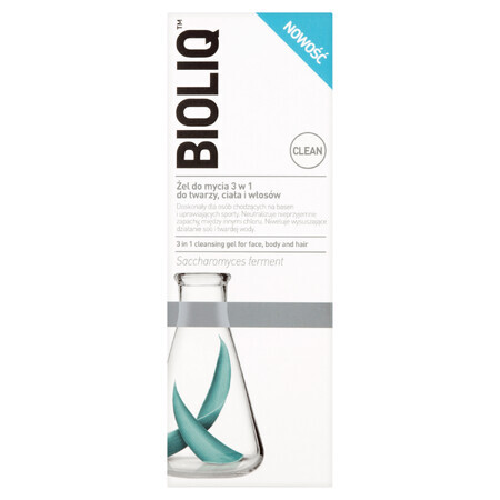 Bioliq Clean, gel lavant visage, corps et cheveux, 180 ml