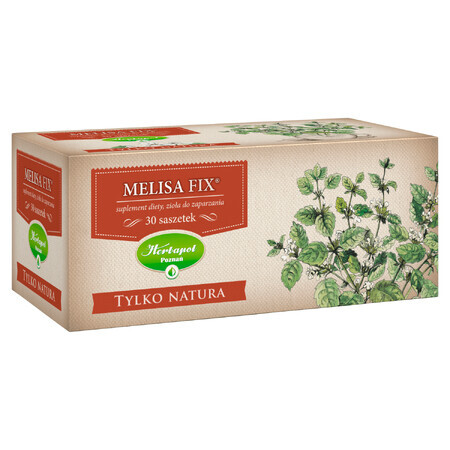 Herbapol Only Natura Melisa Fix, kruiden voor infusie, 2 gx 30 zakjes