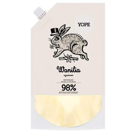 Yope Flüssigseife Nachfüllpackung Vanille und Zimt 500ml