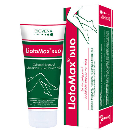 LiotoMax DUO, gel pentru picioare dureroase și obosite, 100 g
