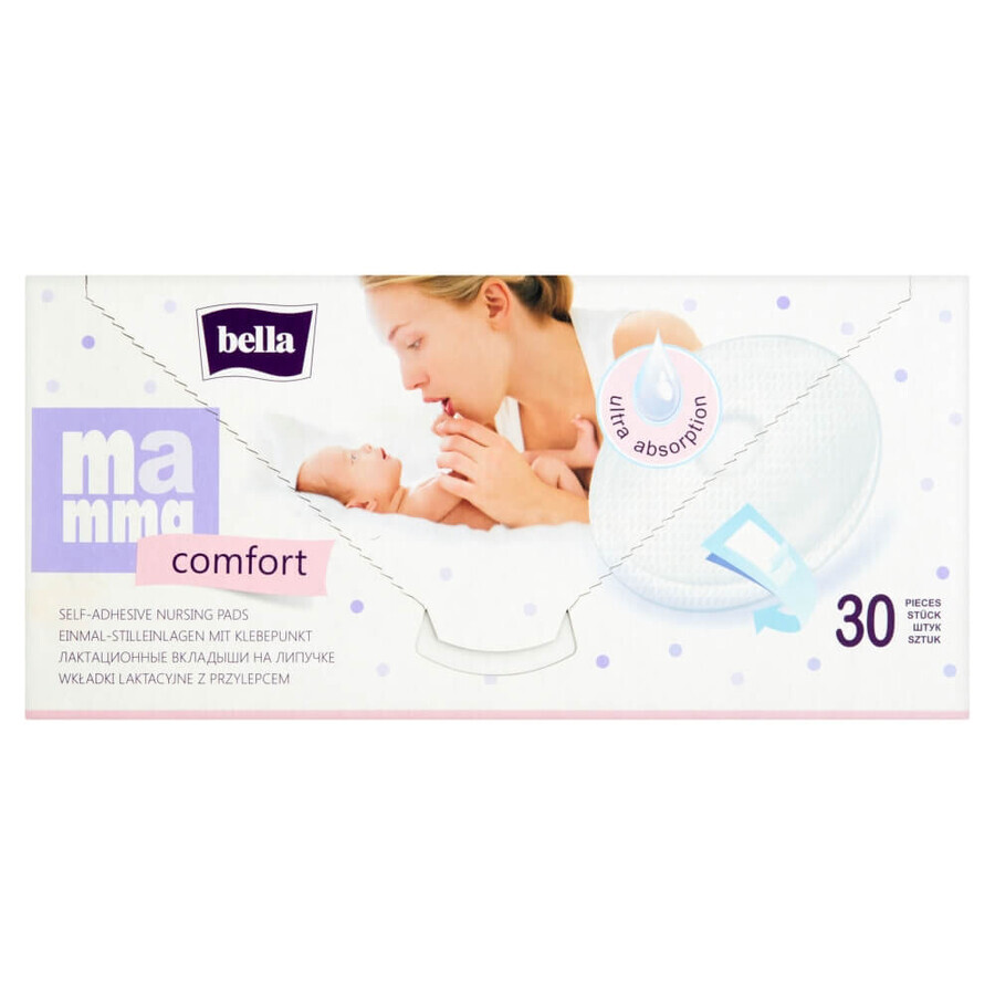 Stillkissen-Einlagen, Bella Mamma Comfort ultra absorbierend, 30 Stück.