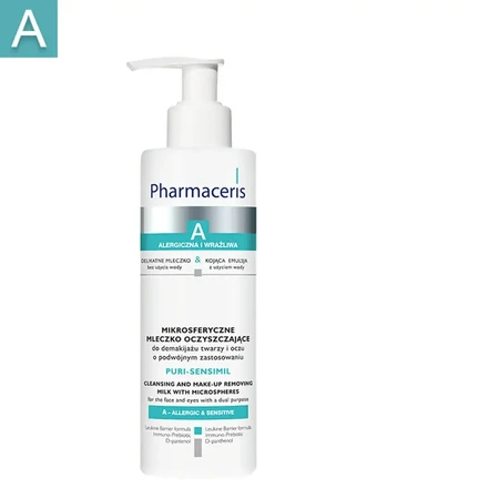 Pharmaceris A Puri-Sensimil, Lapte demachiant cu microsfere pentru demachierea feței și a ochilor, 190 ml