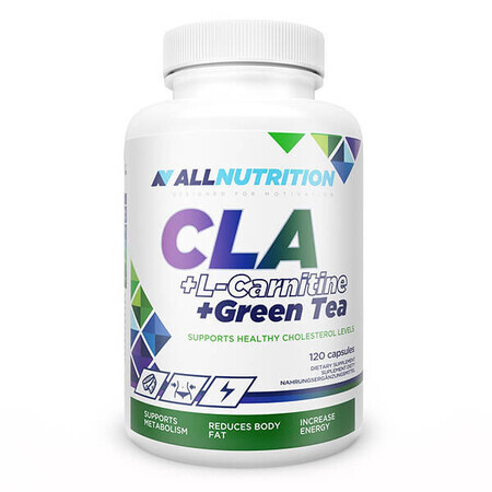 Allnutrition CLA + L-Carnitine + Green Tea, 120 kapsuek