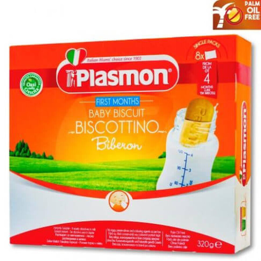 Galletas para biberones Primeros Meses, +4 meses, 320 g, Plasmon