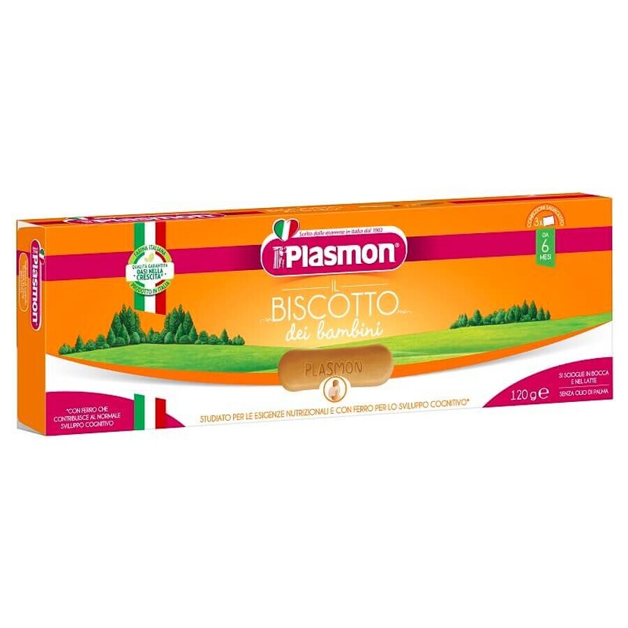 Biscuiti mini cu cereale, 120 g, Plasmon