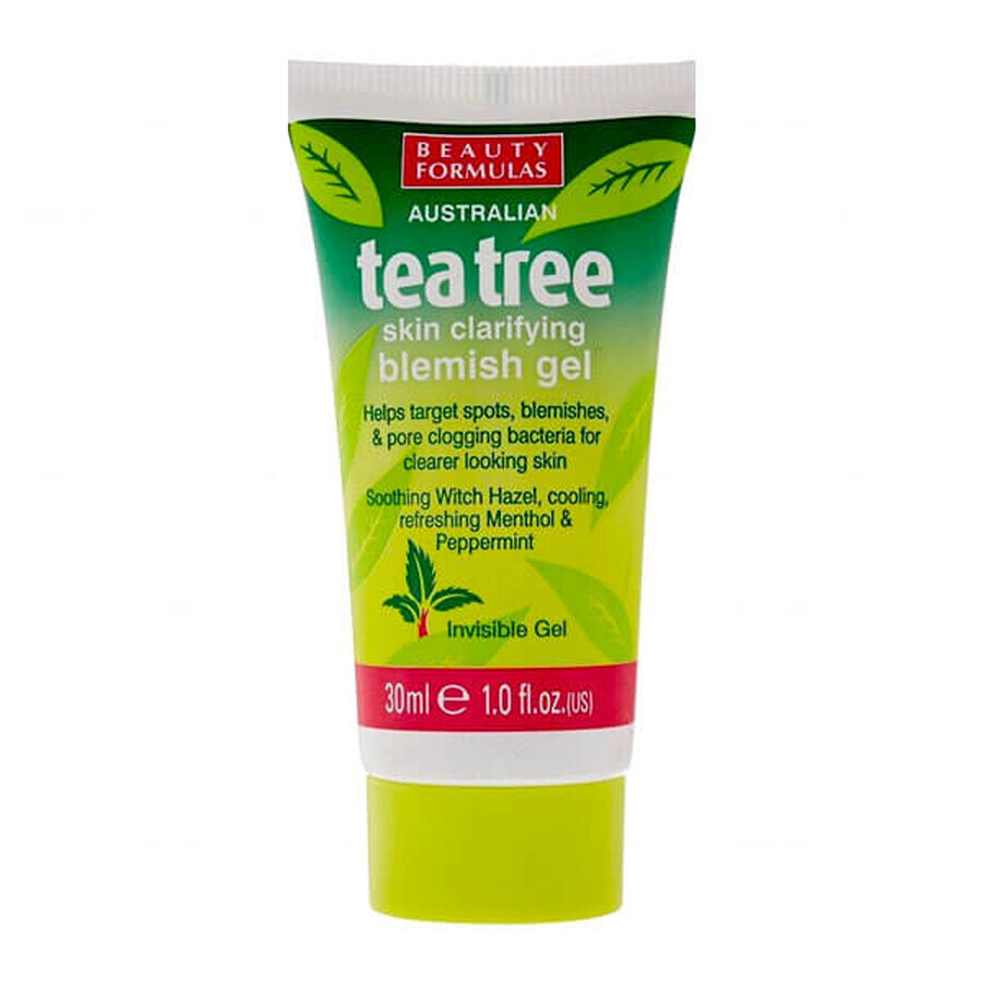 Beauty Formulas Tea tree, tratament local pentru coșuri, 30 ml