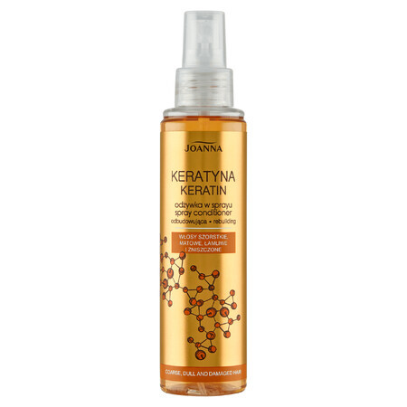 Joanna Keratin, balsam spray restaurator pentru părul aspru, tern, fragil și deteriorat, 150 ml