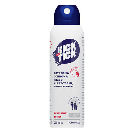 Kick the Tick Max Repelent Plus Spray gegen Zecken, Mücken und Fliegen 200ml