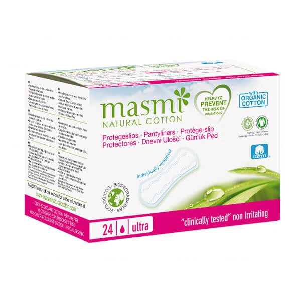 Natürliche Damen Hygienepads aus Baumwolle – 24 Stück – Hoch saugfähig, sanft zur Haut amp; umweltfreundlich