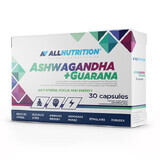 Allnutrition Ashwagandha + Guarana, 30 capsules