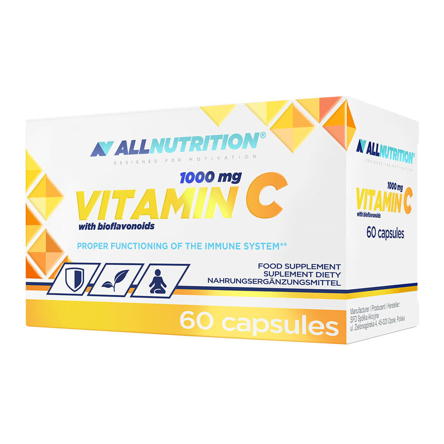 Vitamin C-Komplex - 1000mg hochdosiert - Mit Bioflavonoiden - 60 Kapseln