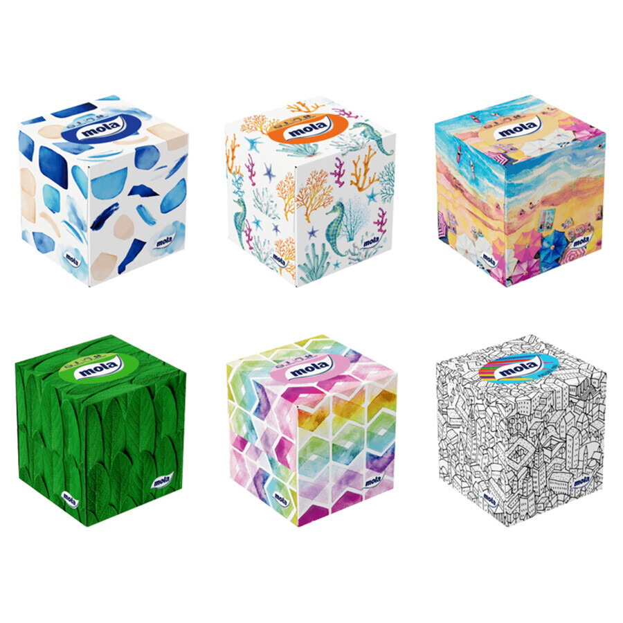 Mola Cubic, facial wipes, 58 pcs.