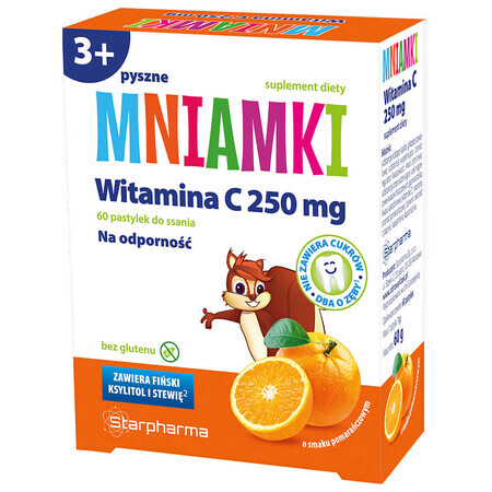 Vitamin C Lutschtabletten, 250 mg, 60 Stück, zur Nahrungsergänzung