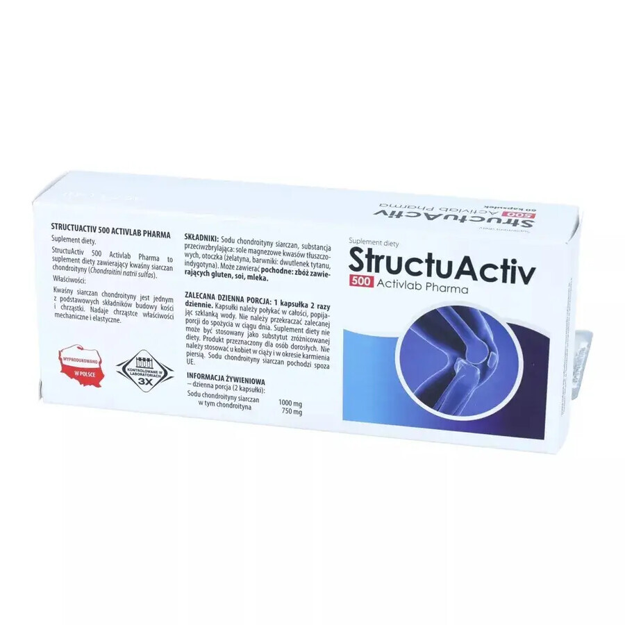 Activlab Pharma StructuActiv 500, 60 capsule